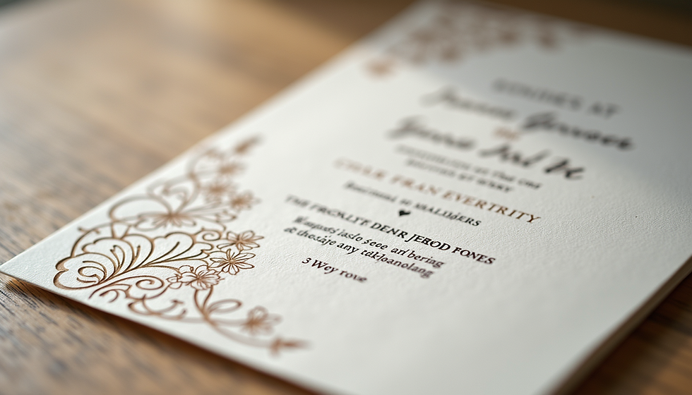 Elevate Your Event with Custom Letterpress Invitations from Stylish Print LLC in NYC