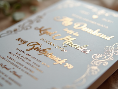 Elevate Your Celebrations with Exquisite Custom Foil Stamping Invitations for Weddings and Events