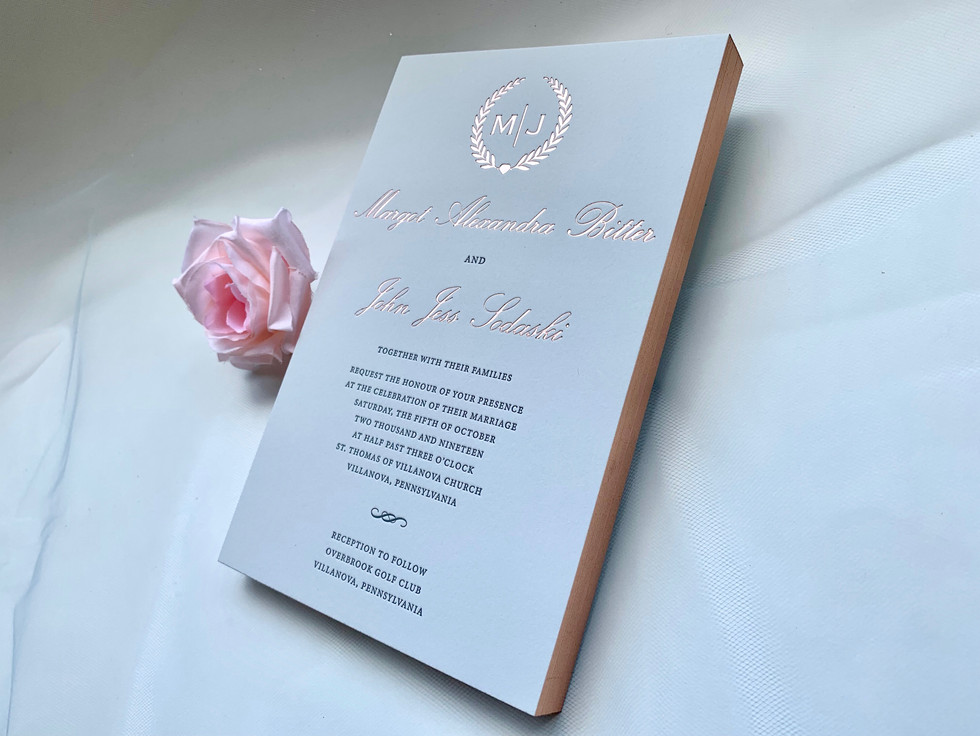 Foil Stamping Invitations