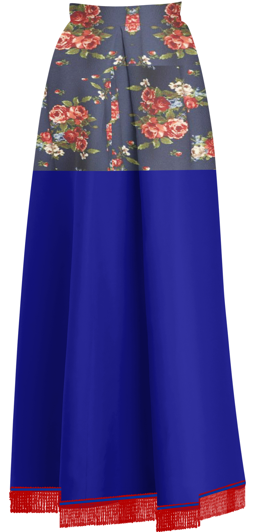 Thumbnail: FLARED FLORAL SKATER SKIRT