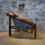 Miniature : Fauteuil tripode brutaliste en cuir, Italie, 1970's