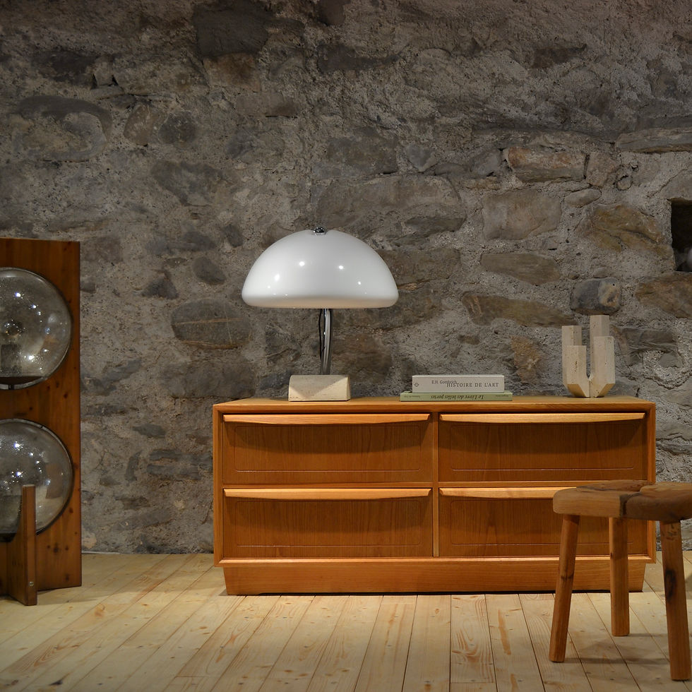 Miniature : Lowboard en frêne, Suisse, 1960's