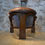 Miniature : Fauteuil tripode brutaliste en cuir, Italie, 1970's