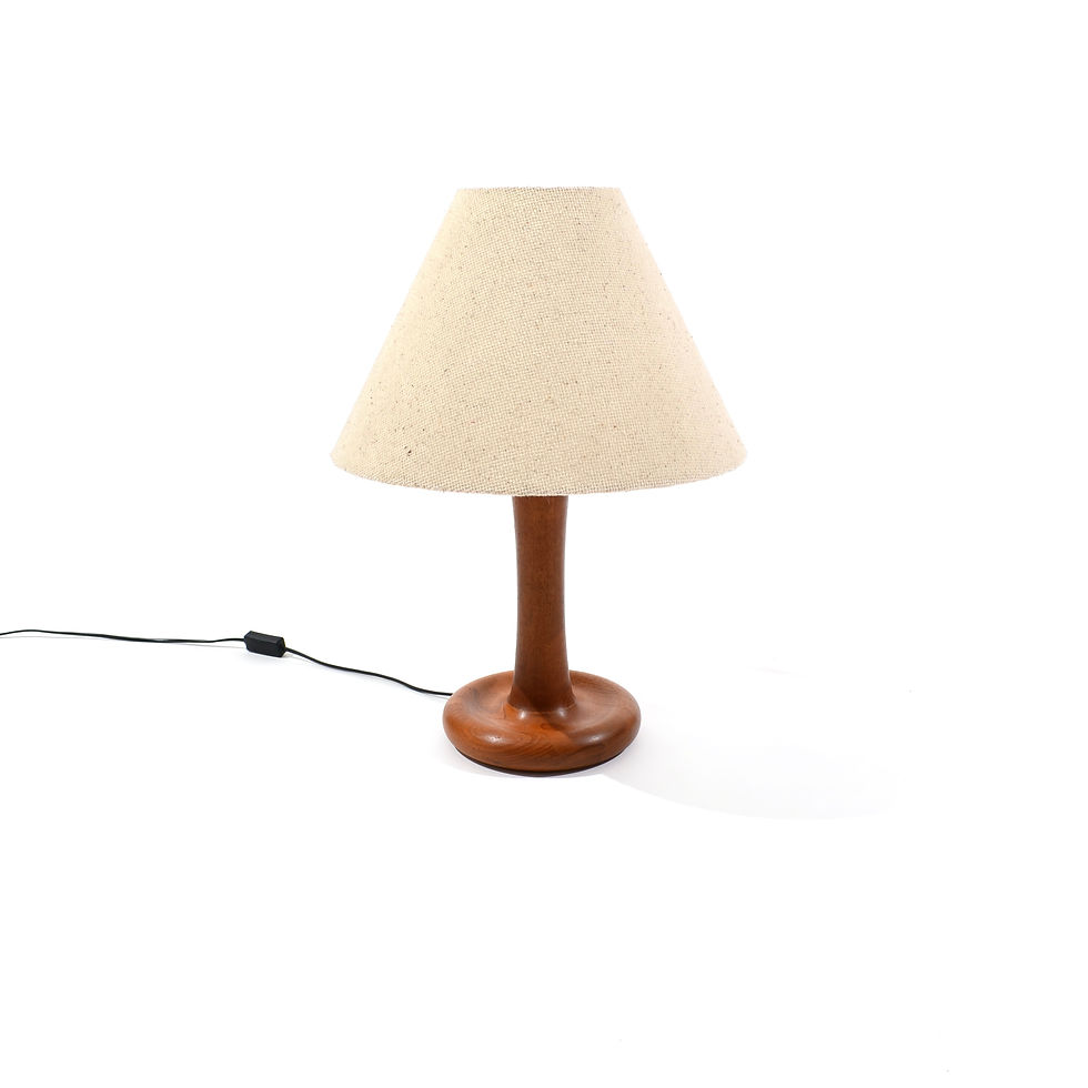 Miniature : Lampe de table en teck, Dyrlund, Danemark, 1970's