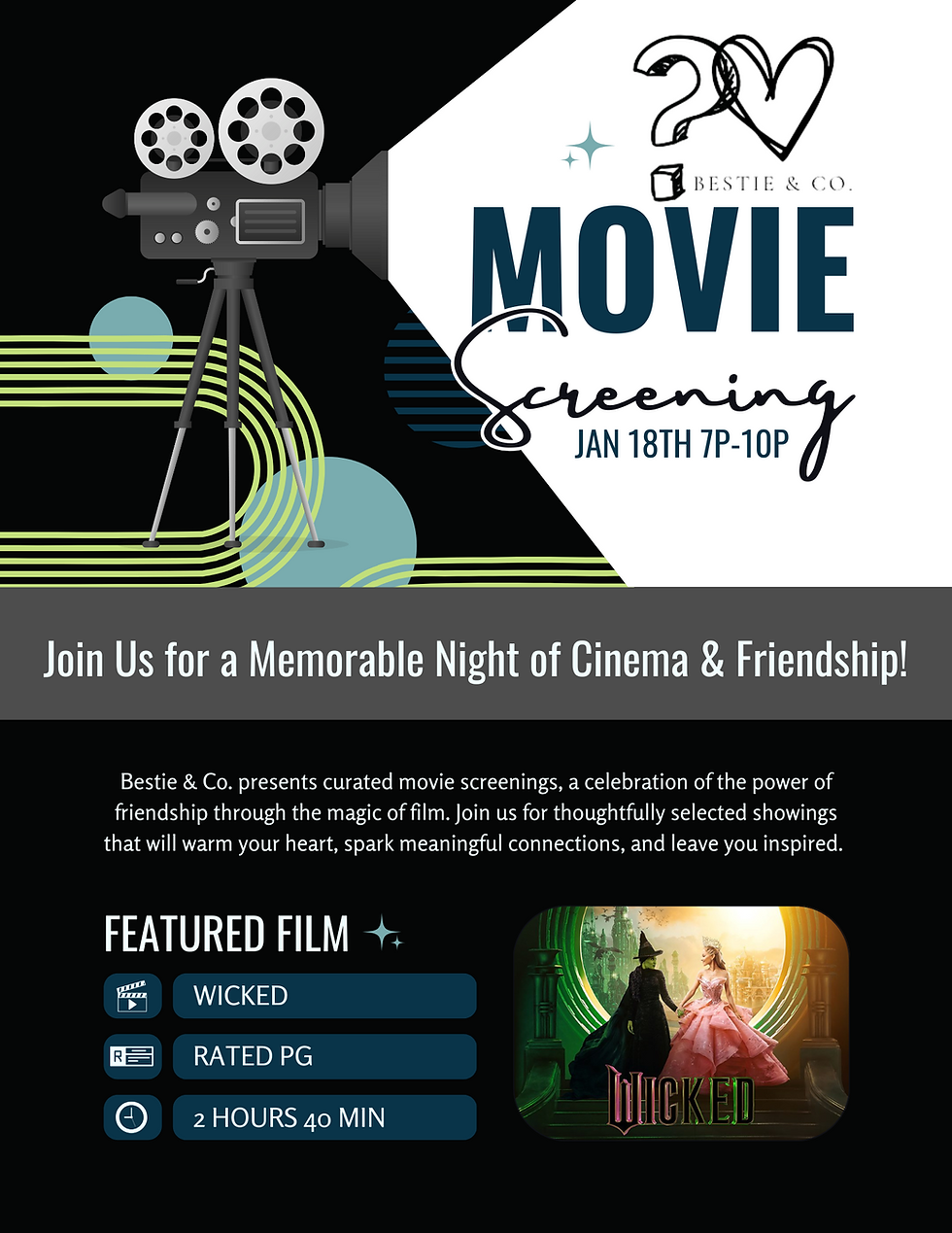 Bestie & Co Wicked Movie Screening