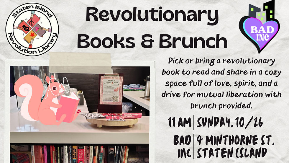Revolutionary Books and Brunch by SI Revolution Library