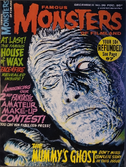 Famous Monsters of Filmland #36 December 1965 cover painting by Vic Prezio of Lon Chaney Jr as Kharis the Mummy