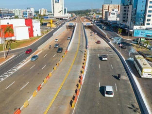 Uma das principais intervenções de mobilidade urbana do Distrito Federal
