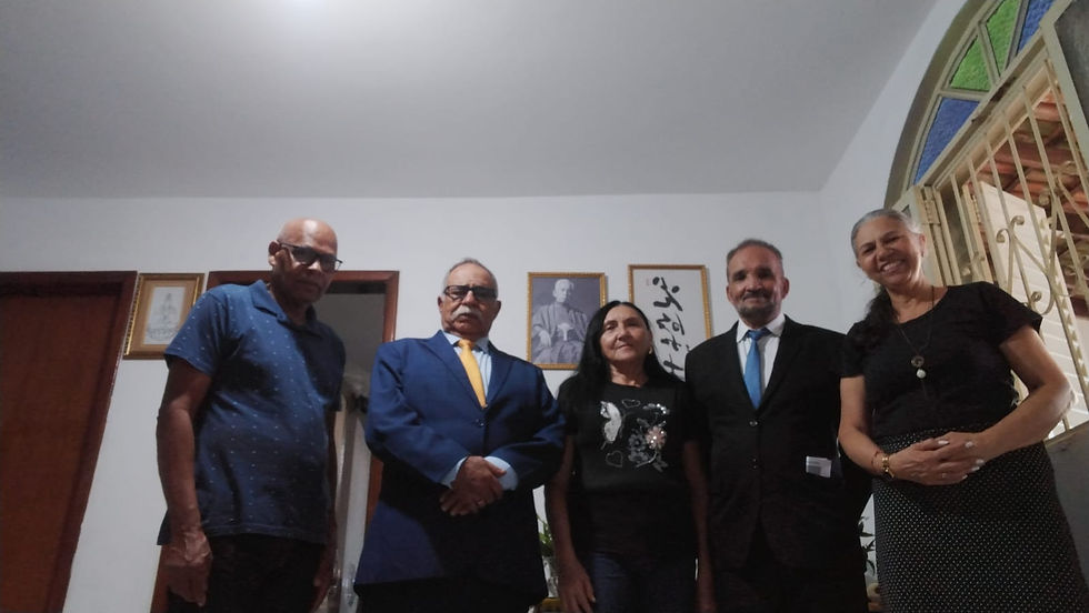 Missionário José Pedro, Ministro Hilário Neto, Missionária Maria de Sena, Gimba Júnior e Ministra Sônia.