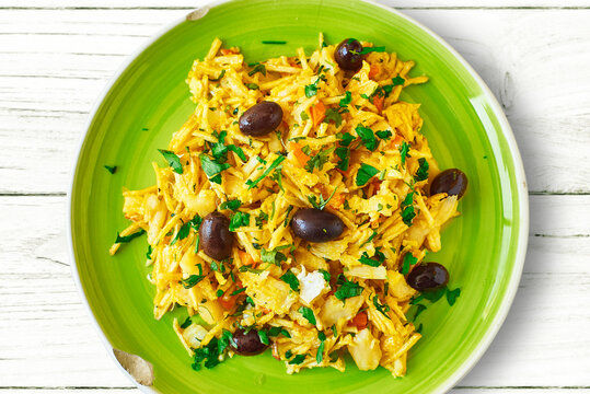 Receita de Bacalhau à Brás