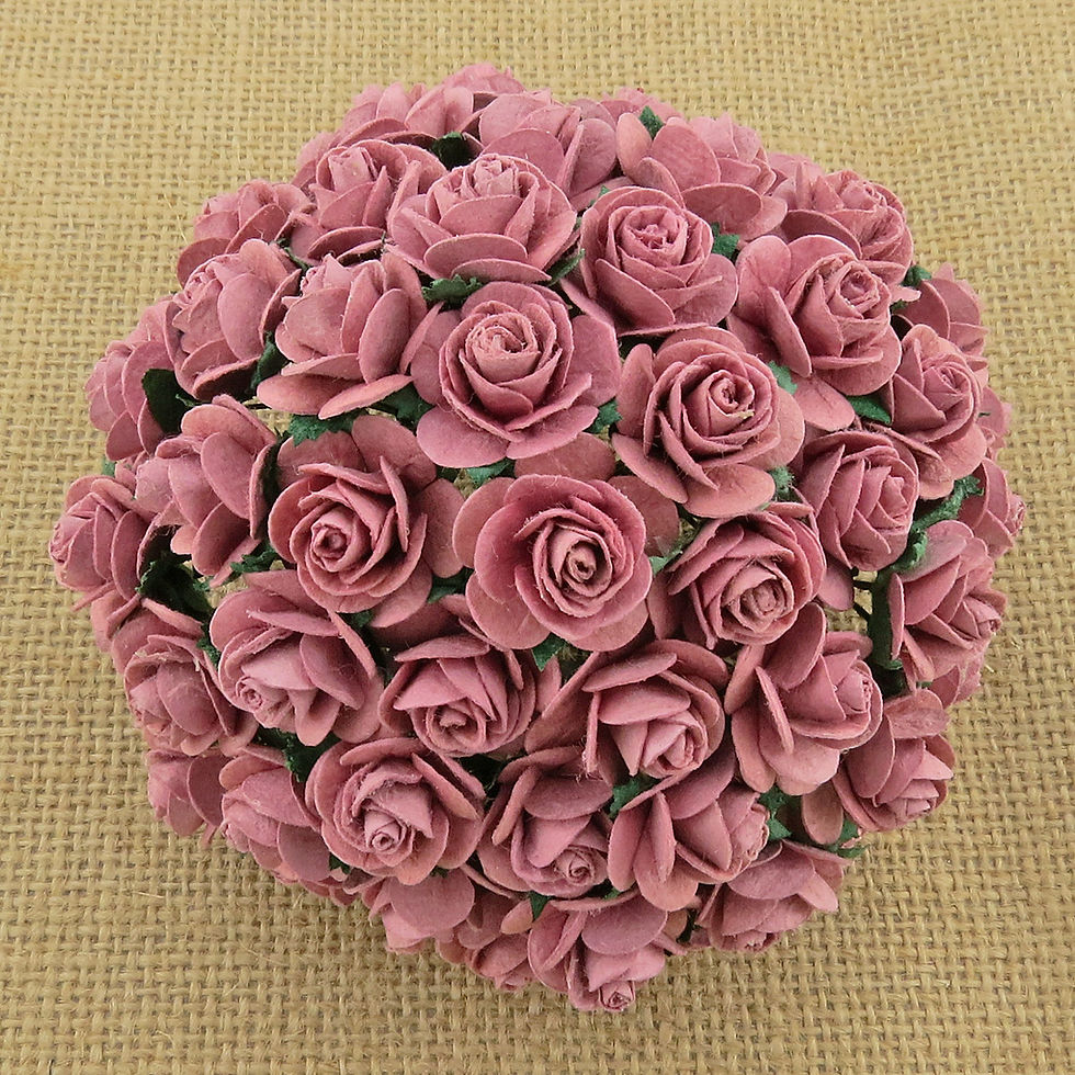 Thumbnail: PinkTones - 100 Mulberry Paper Open Roses