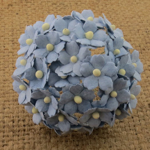 Thumbnail: 100 Mulberry Paper Regular  Sweetheart Blossoms Single Color. Size 15mm.