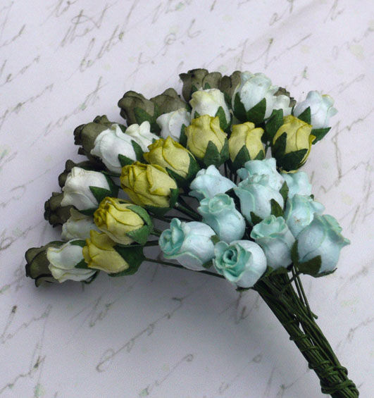 Thumbnail: Mixed  Color - 40 Mulberry Paper Hip Rosebuds