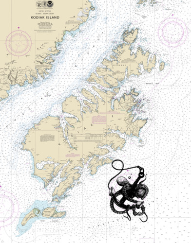 Anchored Octopus Chart - The Frame Shop Brand | theframeshopak