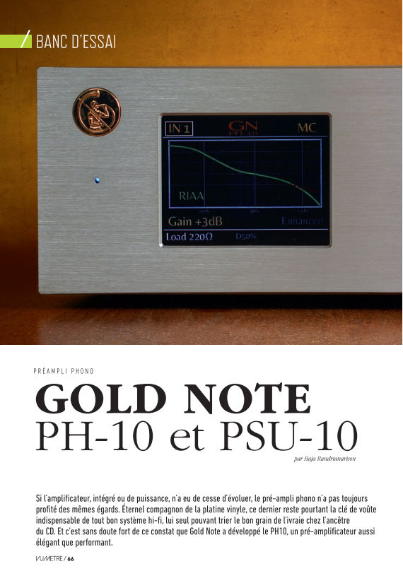 Тест фонокорректора Gold Note PH-10 с блоком питания Gold Note PSU-10 в журнале.