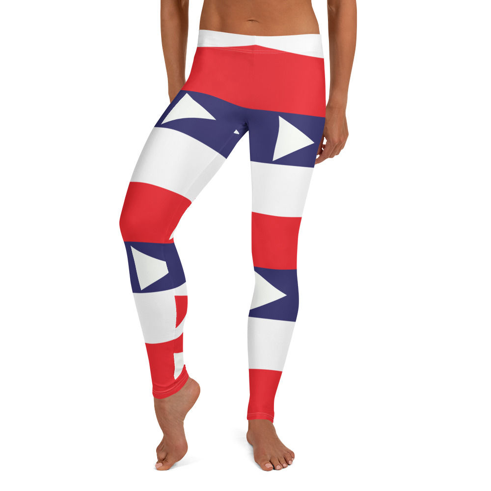 FLAG 183: Flag pattern digital print leggings, Apparel and Accessories.