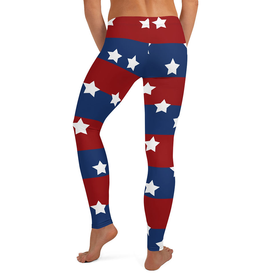 Thumbnail: FLAG 130: Flag pattern digital print leggings, Apparel and Accessories.