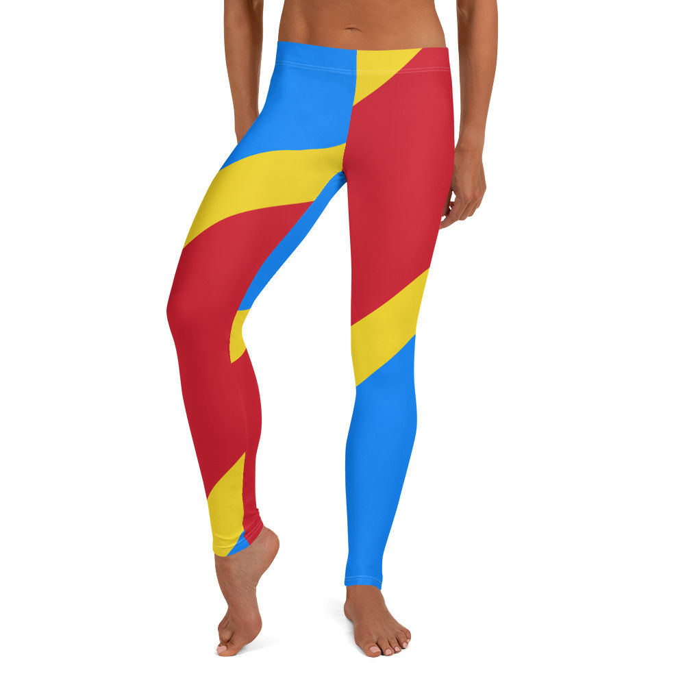FLAG 115: Flag pattern digital print leggings, Apparel and Accessories.