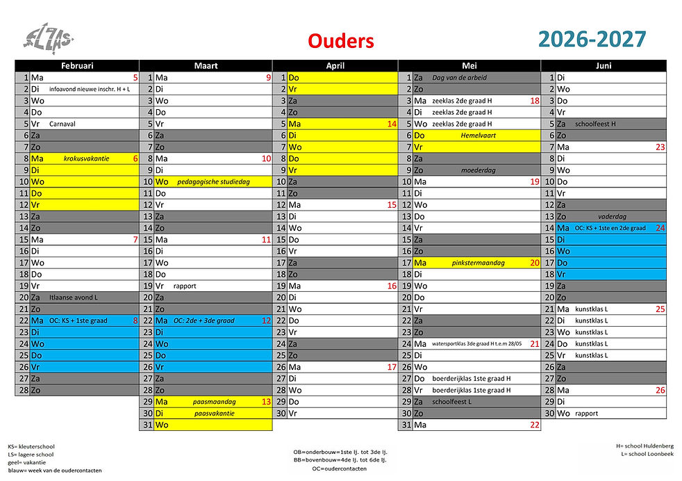 Schoolkalender 26-27 ouders_