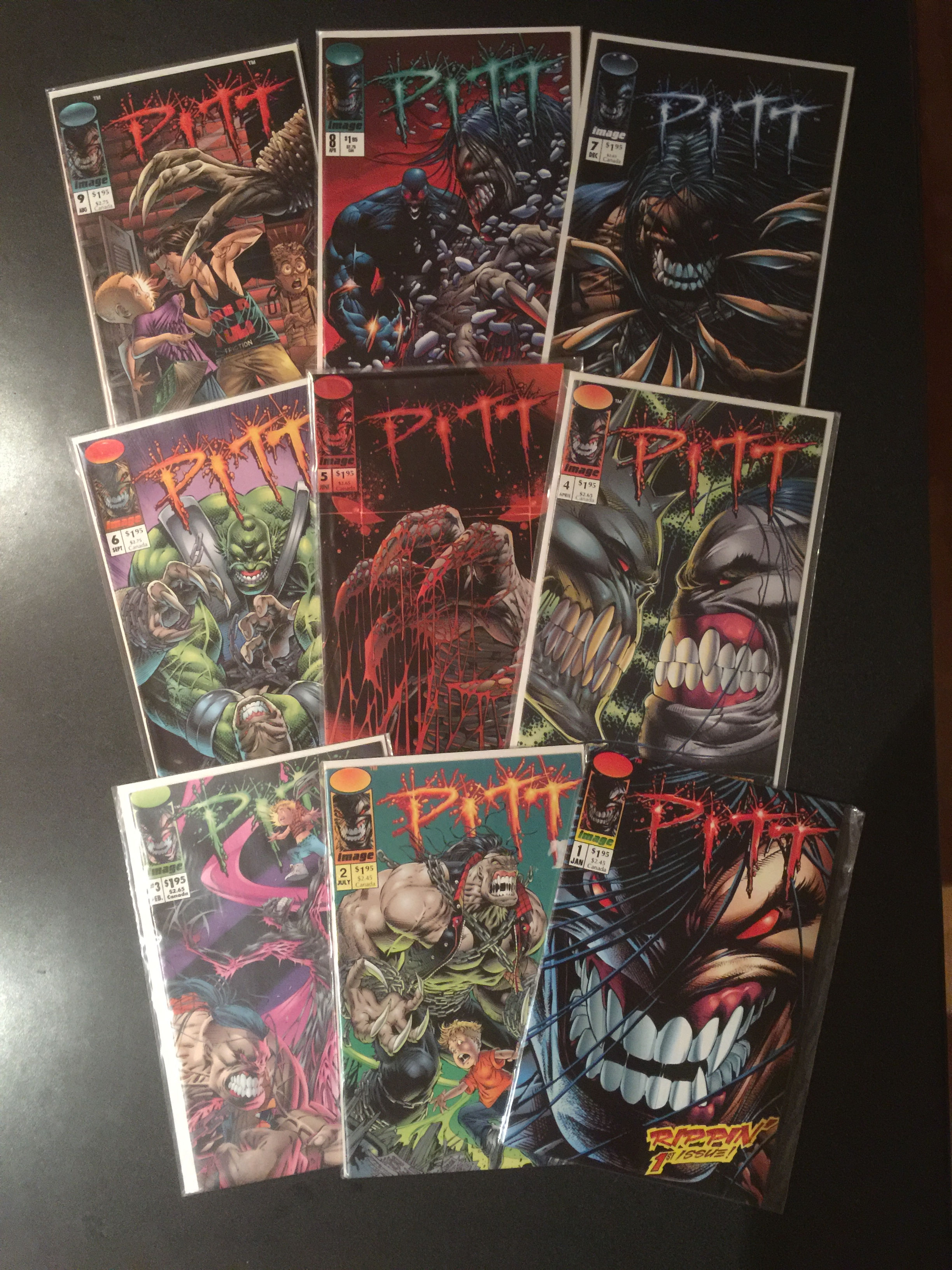 Pitt (1993-95) Lot: complete 9 issues