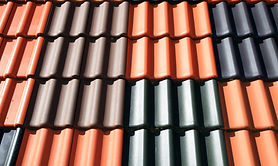 Metal tile roofing material