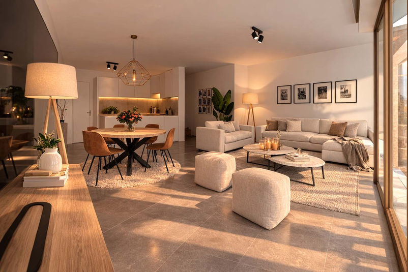 Interieur Moderne residentiële architectuur Damme