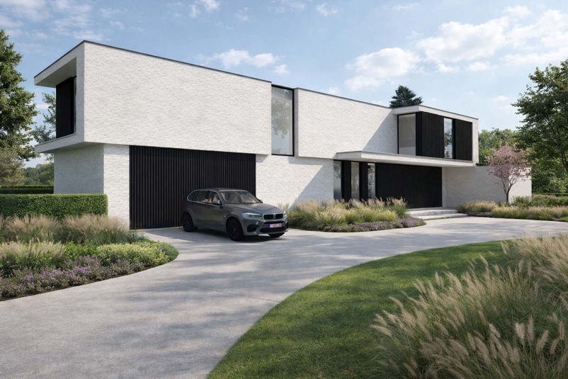 Nieuwbouwwoning met zwembad in Sint-Kruis Brugge – J.A.N Plus Architecten
