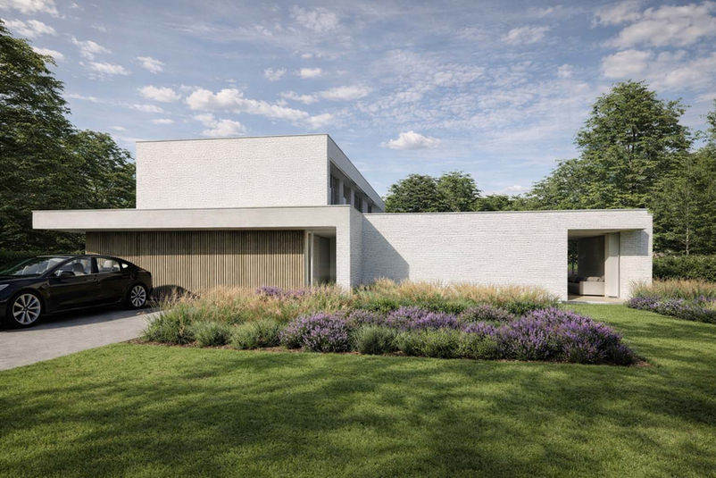 Nieuwbouwwoning met zwembad in Brugge door J.A.N Plus Architecten