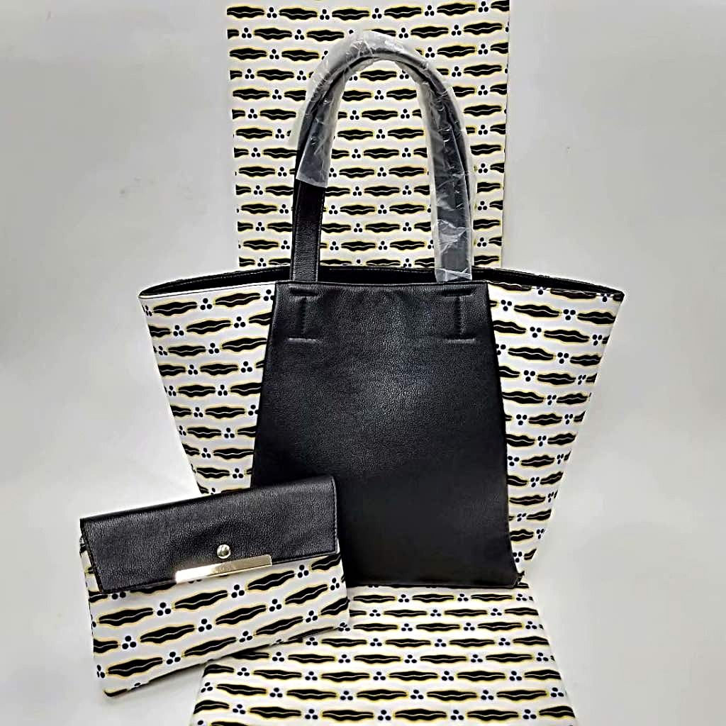 Ankara Tote Bag and Clutch