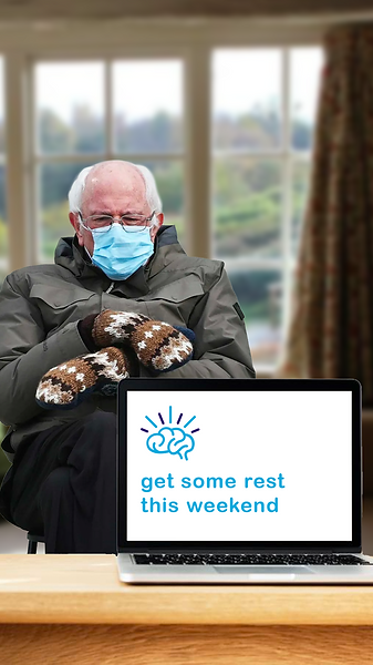 Bernie Sanders photoshopped for JustPractice