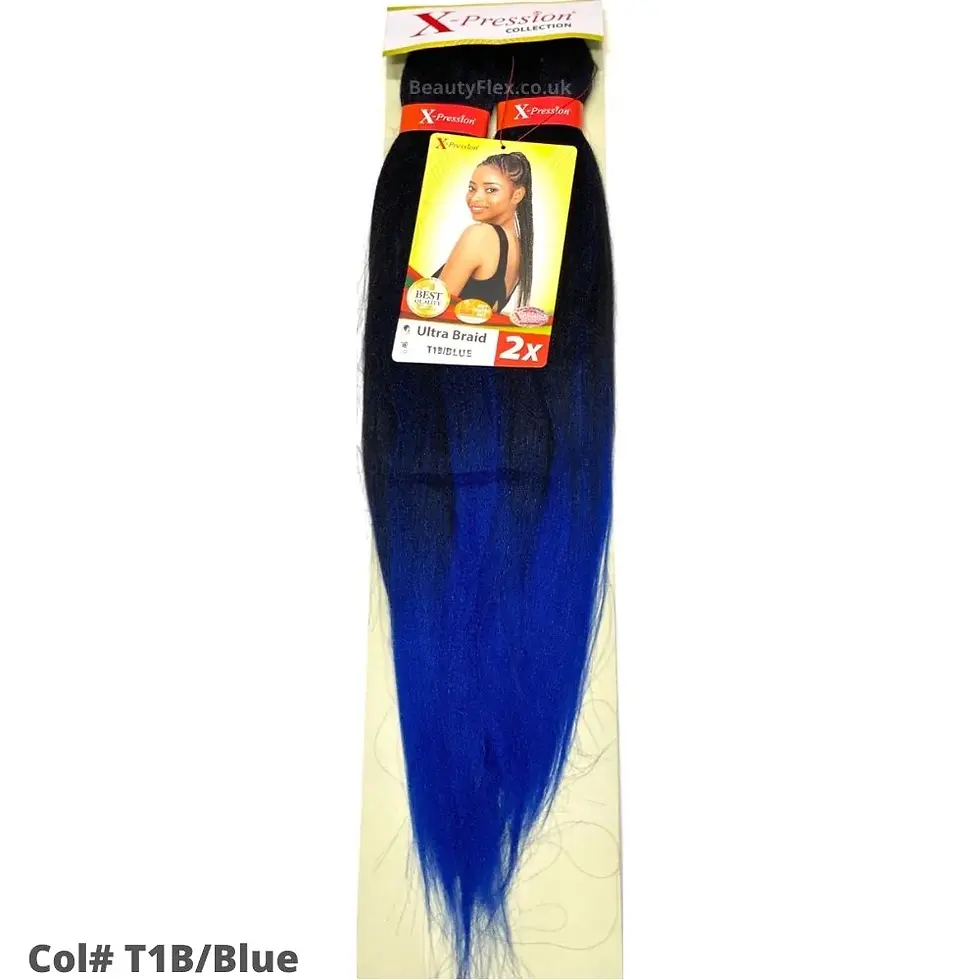 Miniature : MECHES X-PRESSION Ultra Braid Pre-Streched T1B/BLEU