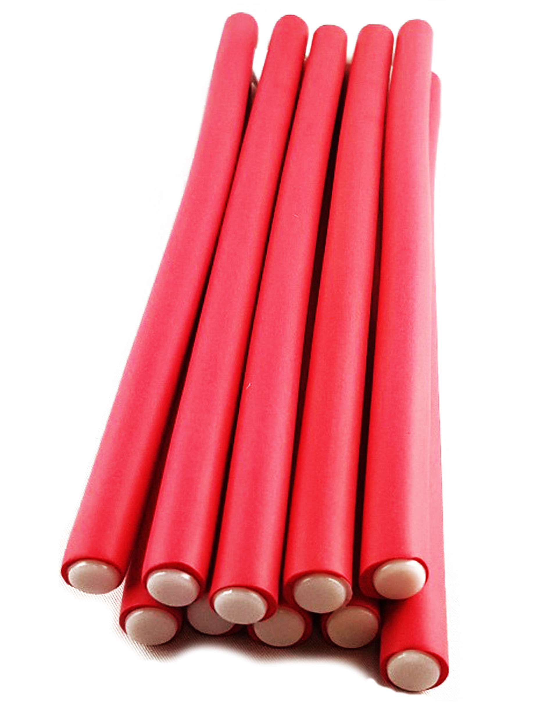 BIGOUDIS FLEXI ROLLERS Long Rose Foncé