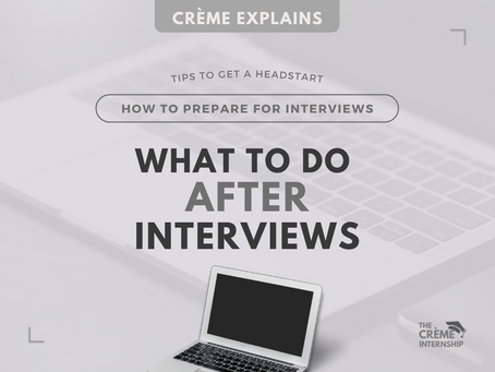 What To Do After Interviews
