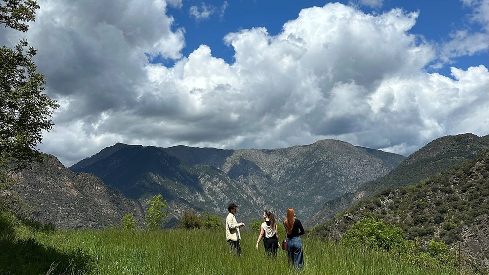 People  in the mountains