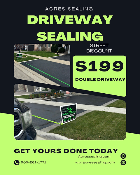 Durham Region Driveway Sealing $199 Double Driveway for discounted prices Durham Region Driveway Sealing