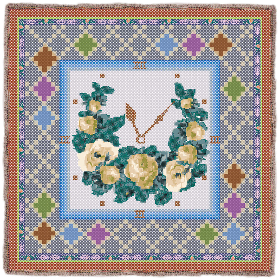 Vintage Clock Blue