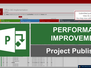 Announcement: Project Online Project Publishing Improvements