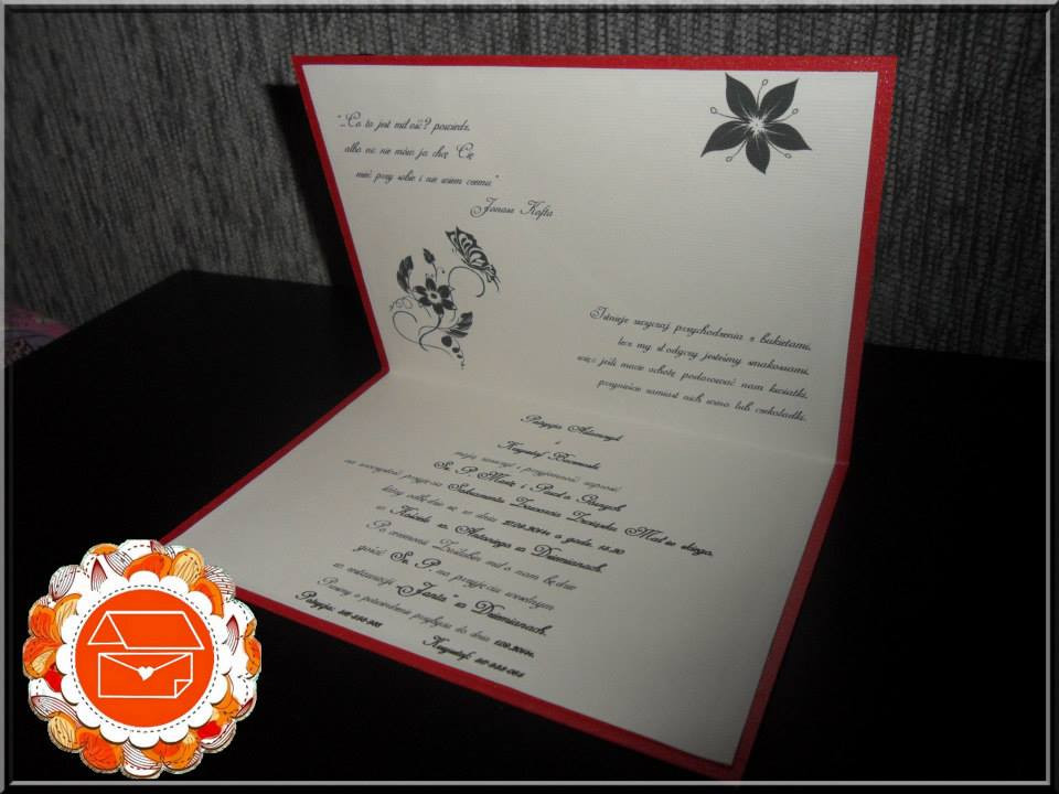 Miniatura: Zaproszenie ślubne 2