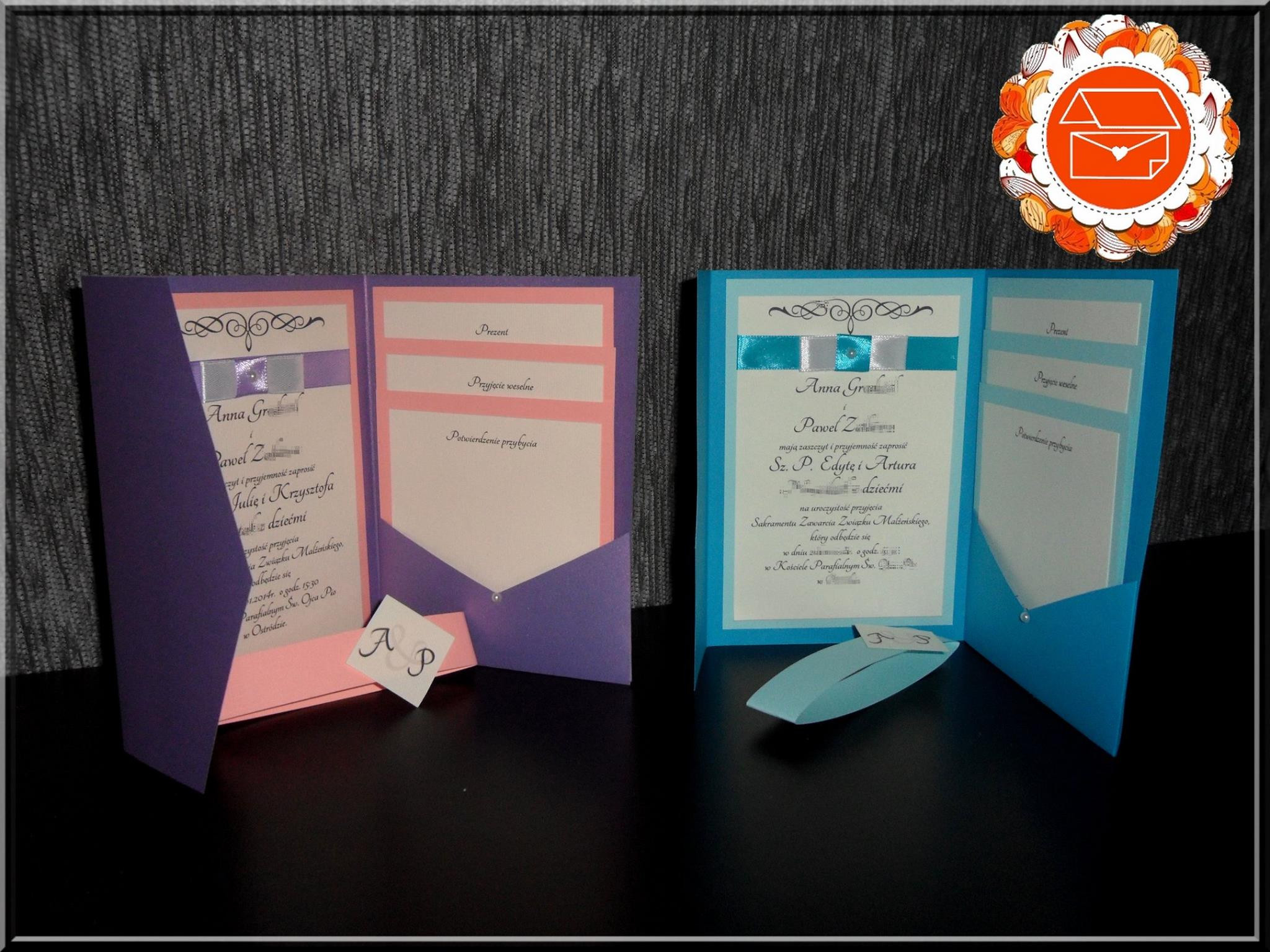 Zaproszenie ślubne folder 1