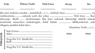 Boş Senet Örneği ve Senet nasıl doldurulur?