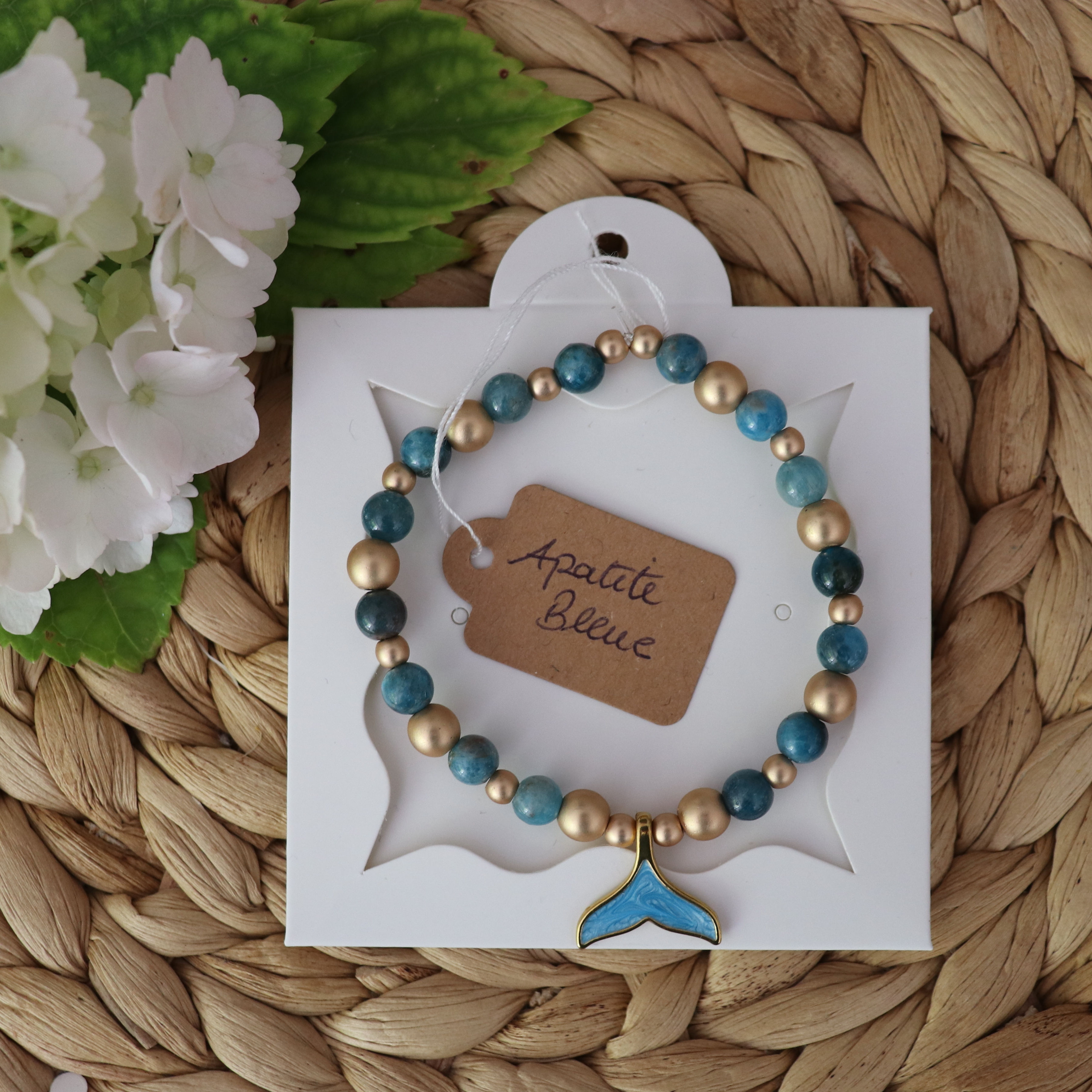 Bracelet Apatite bleue -Sirène