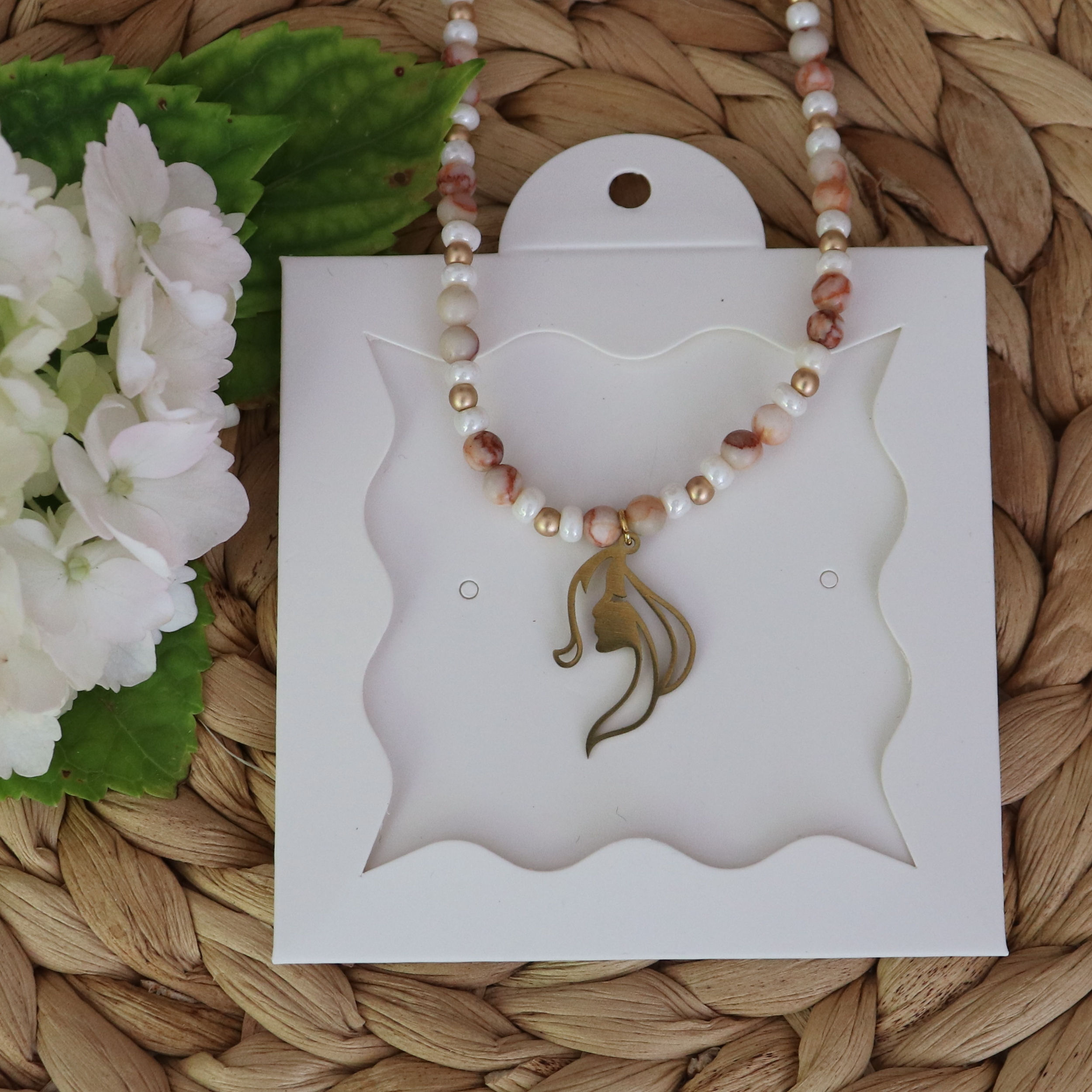 Collier de perles Agate crazy lace