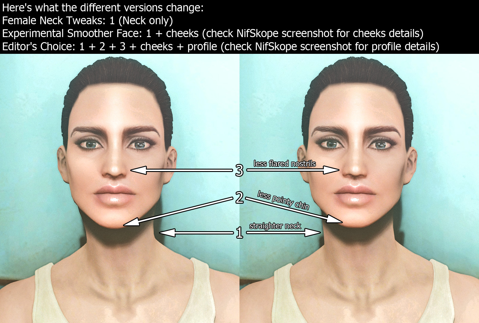 Female Neck Tweaks