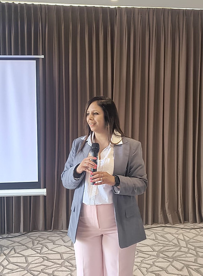 Amrita delivering a corporate training