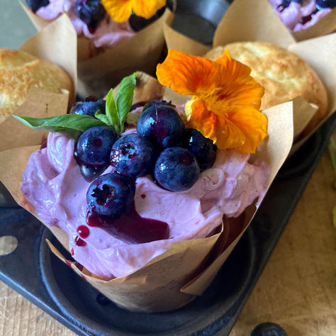 Blueberry Swiss Meringue Buttercream 