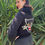 Thumbnail: Panther Chunky Hand Knit Black Cardigan
