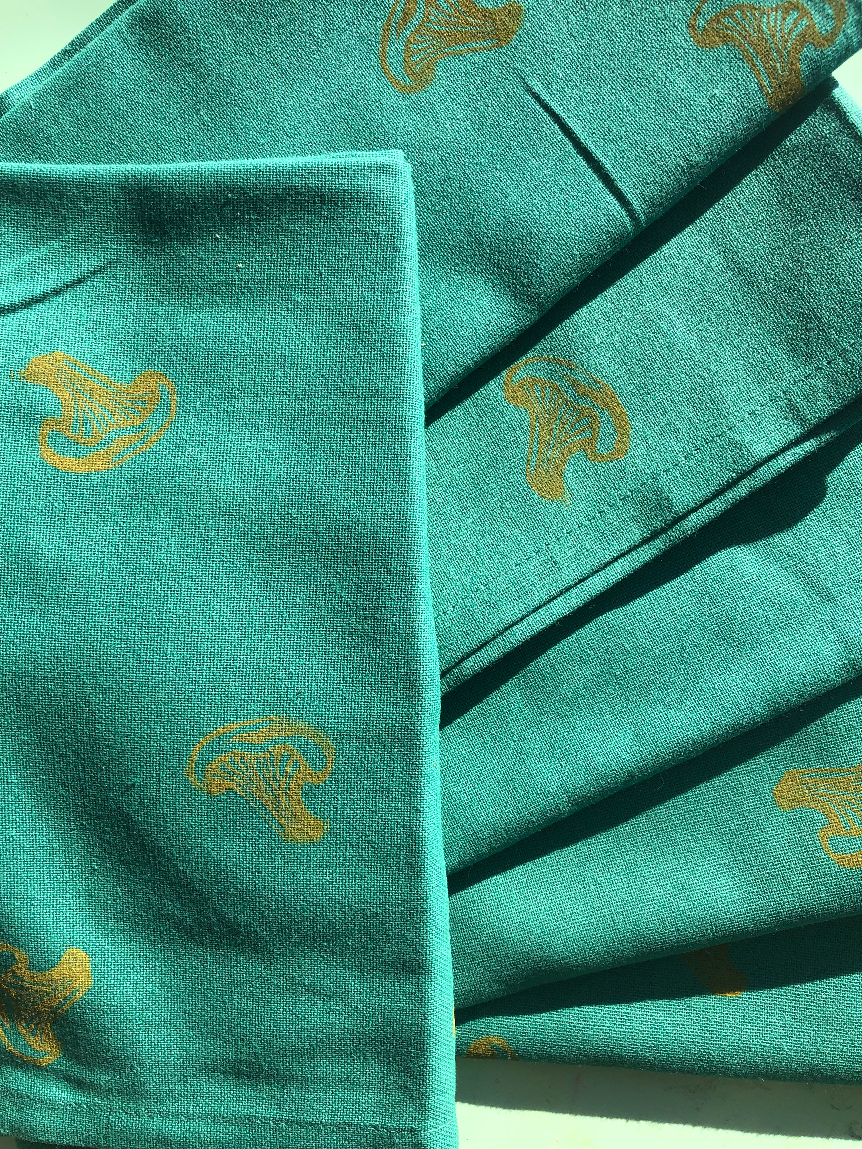 Golden Chanterelles Napkin Set