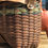 Thumbnail: Leather Leaf Lidded Purse Basket