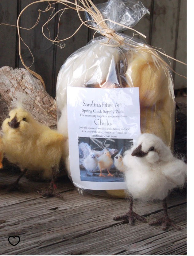 Needle Felted Spring Chicks