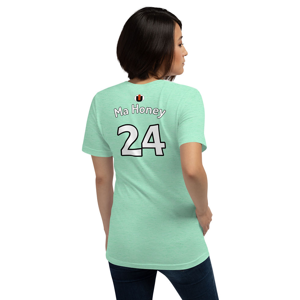 Thumbnail: Performer Series MaHoney shirt - Mint (color), back view